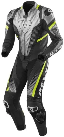 REV'IT! Spitfire Race Suit -Moto Parts Store revit spitfire race suit silver neon yellow