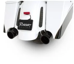 Rinehart Exhaust 4" Classic End Caps -Moto Parts Store rinehart exhaust4 standard end cap black 8