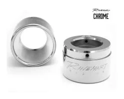 Rinehart Exhaust 4" Classic End Caps -Moto Parts Store rinehart exhaust4 standard end cap chrome 1