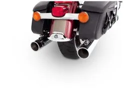 Rinehart Exhaust 4" Classic End Caps -Moto Parts Store rinehart exhaust4 standard end cap chrome