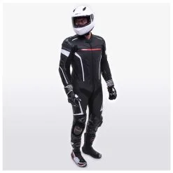 Sedici Chicane One-Piece Race Suit -Moto Parts Store sedici chicane one piece race suit black white 1