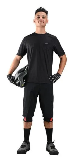 Troy Lee Designs Troy Lee Flowline Short Sleeve MTB Jersey -Moto Parts Store troy lee flowline short sleeve mtb jersey black 2