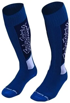 Troy Lee Designs Troy Lee Youth GP MX Coolmax Thick Socks -Moto Parts Store troy lee youth gpmx coolmax thick socks blue