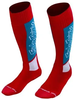 Troy Lee Designs Troy Lee Youth GP MX Coolmax Thick Socks -Moto Parts Store troy lee youth gpmx coolmax thick socks red
